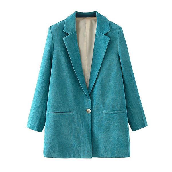 blsqr stylish corduroy single button blazers coat long sleeve pockets female jacket outerwear chic 210430, White;black
blsqr stylish corduroy single button blazers coat long sleeve pockets female jacket outerwear chic 210430, White;black