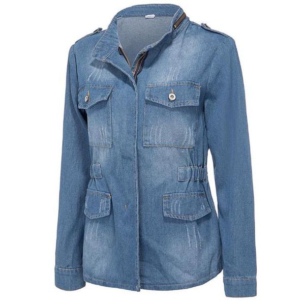 women's jackets stand collar zipper denim women washed long sleeve vintage casual jean jacket coat jeans plus size 5xl, Black;brown
women's jackets stand collar zipper denim women washed long sleeve vintage casual jean jacket coat jeans plus size 5xl, Black;brown