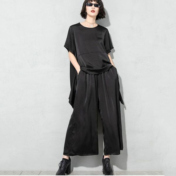 seebeautiful two pieces simple large size o neck t-shirt elastic waist wide leg pants fashion 2021 spring summer women e233 women's pie, White
seebeautiful two pieces simple large size o neck t-shirt elastic waist wide leg pants fashion 2021 spring summer women e233 women's pie, White