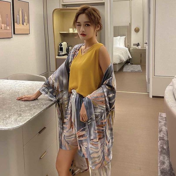 women's sleepwear 4pcs women loose &soft pajamas set bamboo leaves printed wide leg ladies comfort homewear and casual wear for sp, Black;red
women's sleepwear 4pcs women loose &soft pajamas set bamboo leaves printed wide leg ladies comfort homewear and casual wear for sp, Black;red