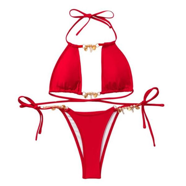 one-piece suits women halter bikini panties hollow decoration pearl adjustable straps summer clothing set swimsuit
one-piece suits women halter bikini panties hollow decoration pearl adjustable straps summer clothing set swimsuit