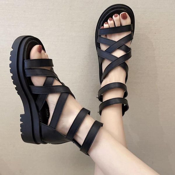 karin 2021 brand designer fashion woman shoes gladiator sandals platform summer stylish female non-slip, Black
karin 2021 brand designer fashion woman shoes gladiator sandals platform summer stylish female non-slip, Black