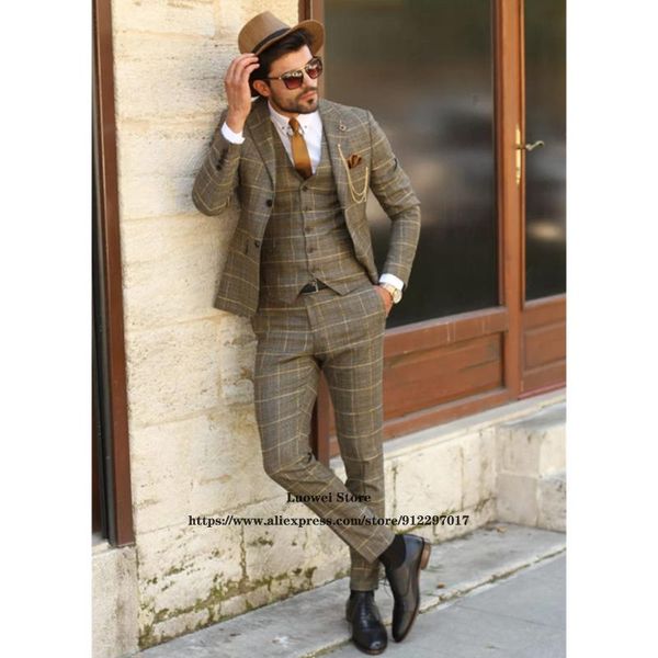 men's suits & blazers classic tweed plaid mens formal business slim blazer wedding groom tuxedo 3 piece sets costume homme (jacket+vest, White;black
men's suits & blazers classic tweed plaid mens formal business slim blazer wedding groom tuxedo 3 piece sets costume homme (jacket+vest, White;black