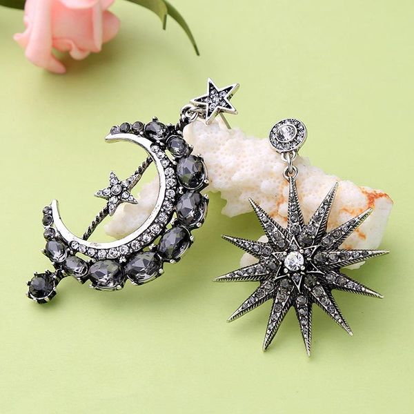 hoop & huggie moon star rhinestone long chain earrings punk black multiple style stud crescent geometric tassel piercing earring party jewel, Golden;silver
hoop & huggie moon star rhinestone long chain earrings punk black multiple style stud crescent geometric tassel piercing earring party jewel, Golden;silver