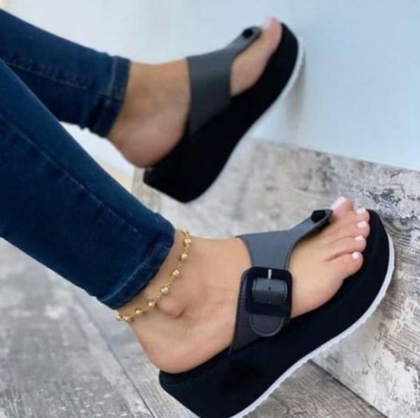 sandals women wedges summer casual muffin slip on platform flip flops ladies party peep toe sandalias mujer, Black
sandals women wedges summer casual muffin slip on platform flip flops ladies party peep toe sandalias mujer, Black