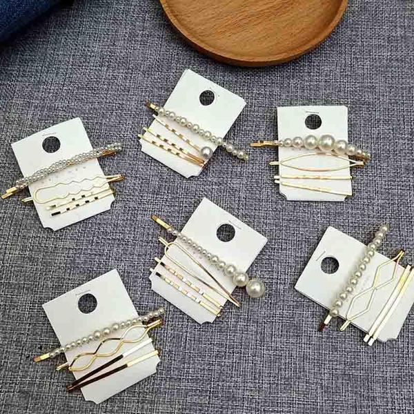 hair clips & barrettes women's fashion four-piece pearl hairpin card clip set bangs accessories headdress, Golden;silver
hair clips & barrettes women's fashion four-piece pearl hairpin card clip set bangs accessories headdress, Golden;silver