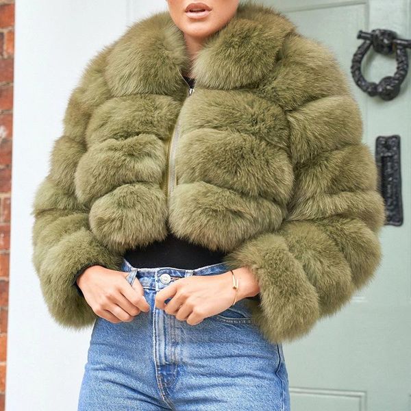 women's fur & faux zoepo artificial long sleeve coats women fashion solid zipper jackets elegant short coat female ladies, Black
women's fur & faux zoepo artificial long sleeve coats women fashion solid zipper jackets elegant short coat female ladies, Black