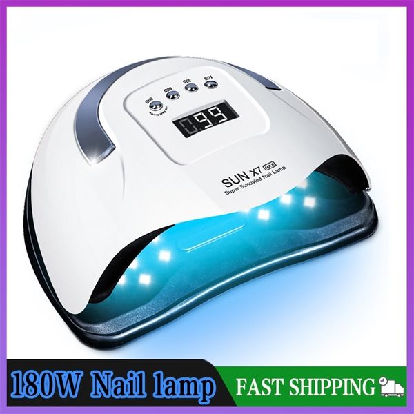 sun x7 max 180w auto 57led uv quick dry nail gel dryer professional ptherapy manicure lamp 210320
sun x7 max 180w auto 57led uv quick dry nail gel dryer professional ptherapy manicure lamp 210320
