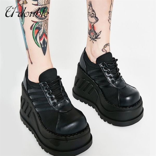 u-double brand wedge thick bottom fashion punk shoes woman fashion classics gothic boots women ladies high platform flats black 210914
u-double brand wedge thick bottom fashion punk shoes woman fashion classics gothic boots women ladies high platform flats black 210914