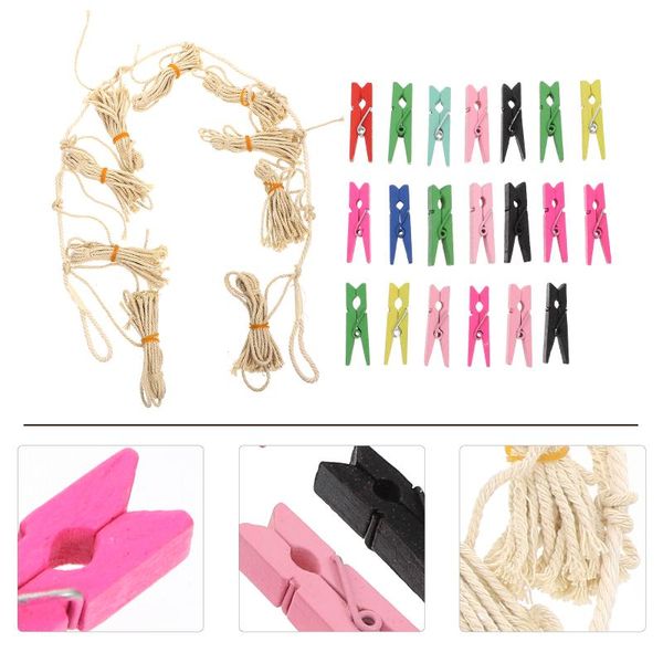 party decoration 1 set of small clips multi-purpose wooden po pictures clamps (assorted color)
party decoration 1 set of small clips multi-purpose wooden po pictures clamps (assorted color)