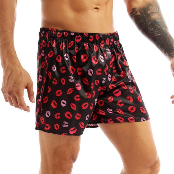 men's sleepwear men chic leisure sleep bottoms shorts lip print soft boxer lightweight loose sports home short pants quick dry loungewe, Black;brown
men's sleepwear men chic leisure sleep bottoms shorts lip print soft boxer lightweight loose sports home short pants quick dry loungewe, Black;brown