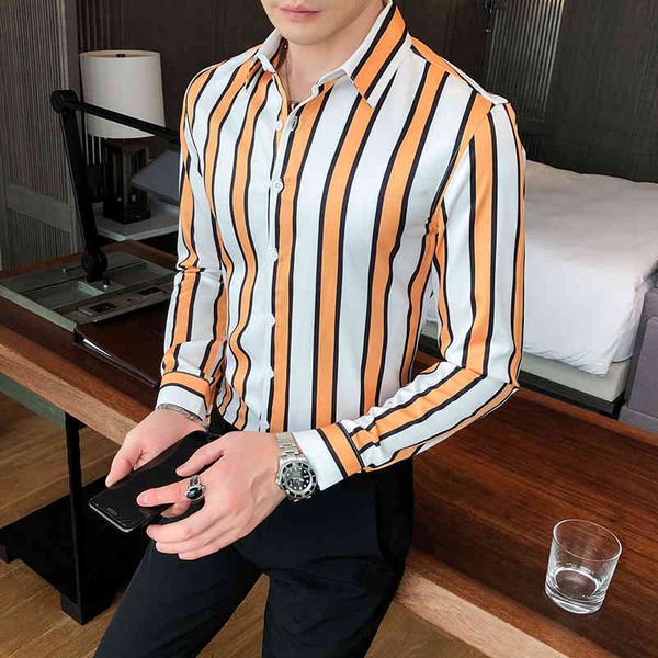 t shirts british style spring long striped for men's clothes 2021 all fine-tuning casual business homme formal blouse 6lt5, White;black
t shirts british style spring long striped for men's clothes 2021 all fine-tuning casual business homme formal blouse 6lt5, White;black