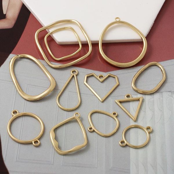charms 10pcs european and american simple irregular circle pendant earrings necklace bracelet making diy fashion jewelry accessories, Bronze;silver
charms 10pcs european and american simple irregular circle pendant earrings necklace bracelet making diy fashion jewelry accessories, Bronze;silver
