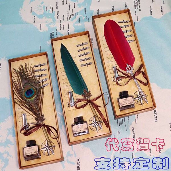european style feather pen set harry potter dip pen gift box practical for boys and girls
european style feather pen set harry potter dip pen gift box practical for boys and girls