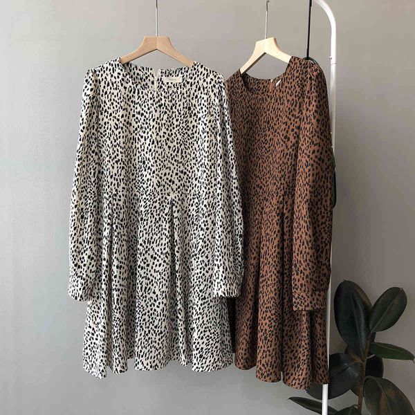 dress 2021 Spring Leopard Print O-Collar Mini Style Women Elegant Dress Vestidos, Black;gray
dress 2021 Spring Leopard Print O-Collar Mini Style Women Elegant Dress Vestidos, Black;gray