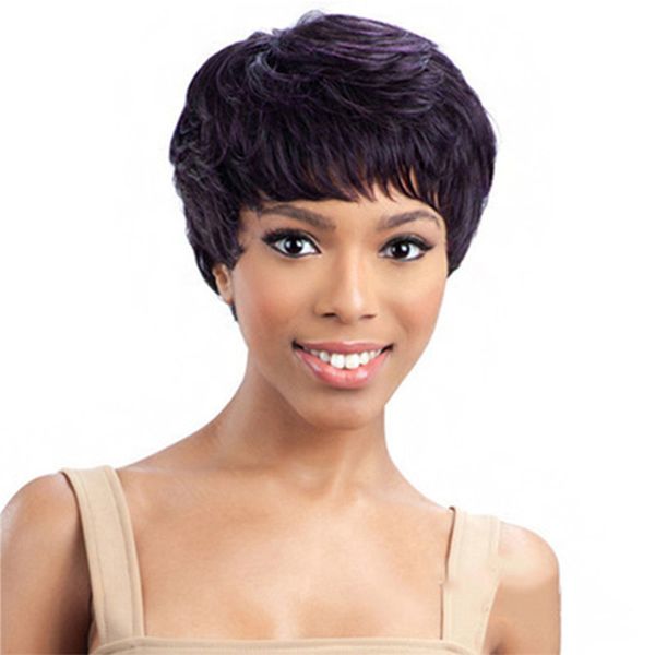 short bobo full synthetic wig simulation human remy hair wigs perruques de cheveux humains wig-045 pelucas, Black
short bobo full synthetic wig simulation human remy hair wigs perruques de cheveux humains wig-045 pelucas, Black