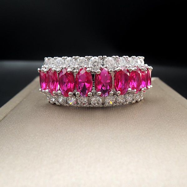 cluster rings 2021 fashion glamour for women index finger 3*5mm oval cut sapphire rose red gemstone wedding birthday fine jewelry gifts, Golden;silver
cluster rings 2021 fashion glamour for women index finger 3*5mm oval cut sapphire rose red gemstone wedding birthday fine jewelry gifts, Golden;silver