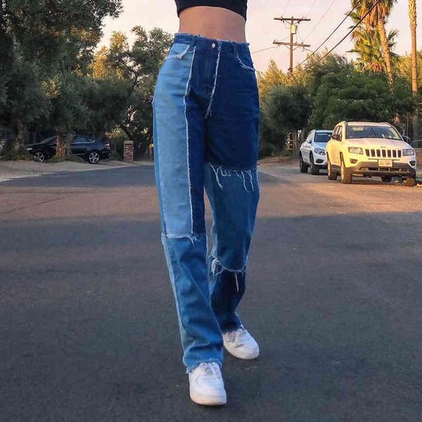 women's jeans y2k ripped burr patchwork baggy straight women high waist tassel classic mom boyfriend denim pants streetwear trouse, Blue
women's jeans y2k ripped burr patchwork baggy straight women high waist tassel classic mom boyfriend denim pants streetwear trouse, Blue