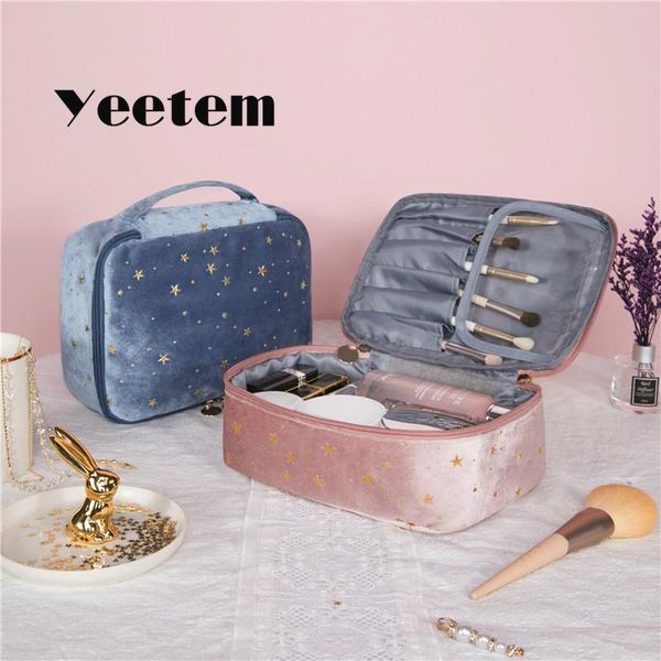 velvet cosmetic bag soft portable travel storage sequins gold star flannel double layer girls gift bags & cases
velvet cosmetic bag soft portable travel storage sequins gold star flannel double layer girls gift bags & cases