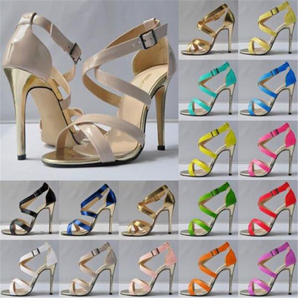 plus size 42 women classic thin high heels fetish sandals round toe pu 11cm buckle strap zapatos de mujer shoes 35-42, Black
plus size 42 women classic thin high heels fetish sandals round toe pu 11cm buckle strap zapatos de mujer shoes 35-42, Black