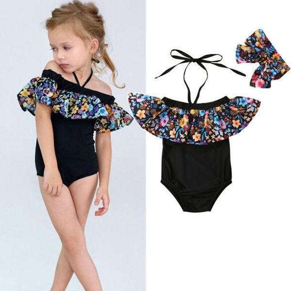 style baby girl summer flower ruffle set kids adorable swimwear swimsuit bathing suit beachwear headband, Black
style baby girl summer flower ruffle set kids adorable swimwear swimsuit bathing suit beachwear headband, Black