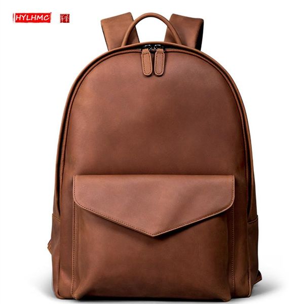 backpack crazy horse leather men women large capacity lapbag travel backpacks casual cowhide student schoolbag
backpack crazy horse leather men women large capacity lapbag travel backpacks casual cowhide student schoolbag