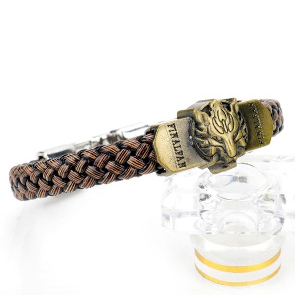 link, chain toten design nordic viking giant wolf fenrir bracelet for man hand-woven wide leather wristband bangles punk jewelry, Black
link, chain toten design nordic viking giant wolf fenrir bracelet for man hand-woven wide leather wristband bangles punk jewelry, Black