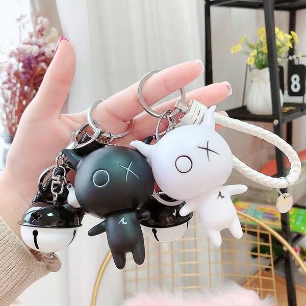 keychain white boy black boy creative cartoon doll cute key chain pendant doll book bag ring chain, Silver
keychain white boy black boy creative cartoon doll cute key chain pendant doll book bag ring chain, Silver