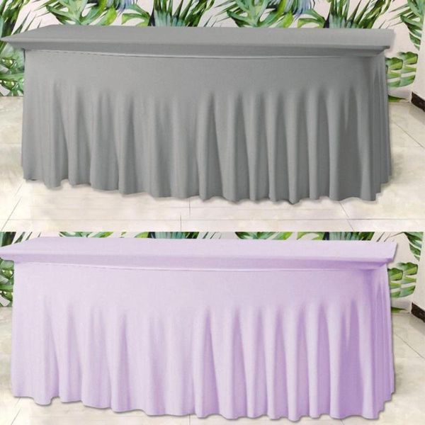 table cloth 1pc rectangle ruffled spandex wedding cover stretch long bar linen el event party decoration
table cloth 1pc rectangle ruffled spandex wedding cover stretch long bar linen el event party decoration
