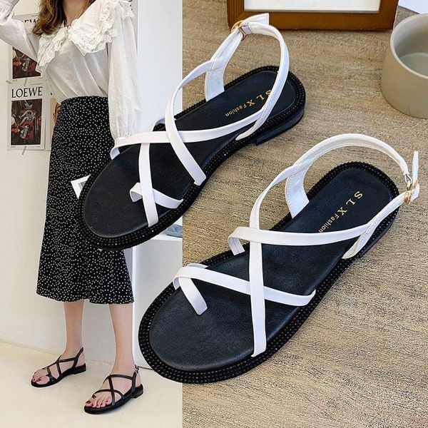 women's flat sandals fashion light comfortable beach shoes women outdoor open toe trend casual rubber summer, Black
women's flat sandals fashion light comfortable beach shoes women outdoor open toe trend casual rubber summer, Black