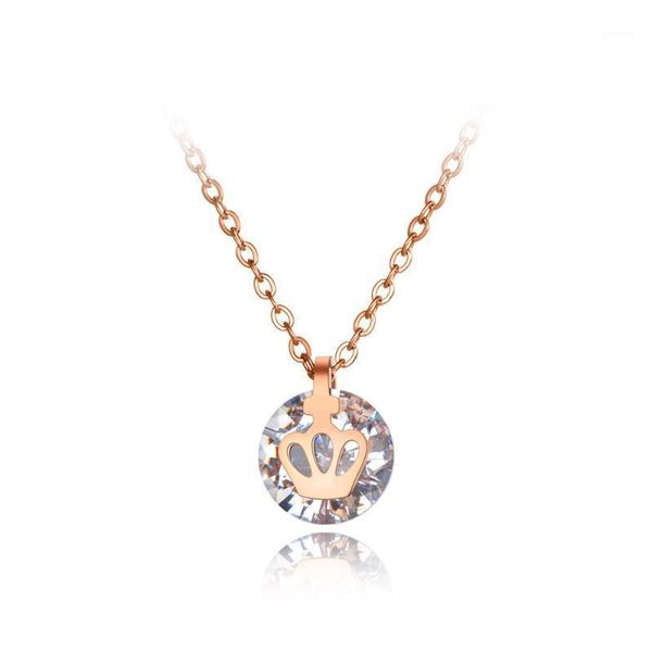 titanium stainless steel cz crystal choker necklaces jewelry trendy crown charm pendant necklace for women n20020 chokers1, Golden;silver
titanium stainless steel cz crystal choker necklaces jewelry trendy crown charm pendant necklace for women n20020 chokers1, Golden;silver