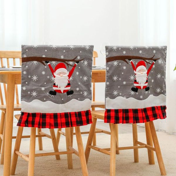 chair covers christmas decoration checkered embroidery cover for the elderly el restaurant back cushion
chair covers christmas decoration checkered embroidery cover for the elderly el restaurant back cushion