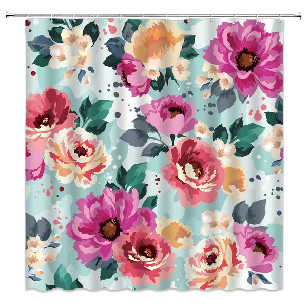 watercolor floral shower curtain peony flower blossom green leaves spring plant natural decor fabric bath curtainwith hook
watercolor floral shower curtain peony flower blossom green leaves spring plant natural decor fabric bath curtainwith hook