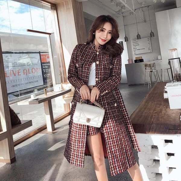 autumn and winter korean fashion temperament plaid mid-length woolen coat suit high-waist shorts two-piece two piece dress, White
autumn and winter korean fashion temperament plaid mid-length woolen coat suit high-waist shorts two-piece two piece dress, White