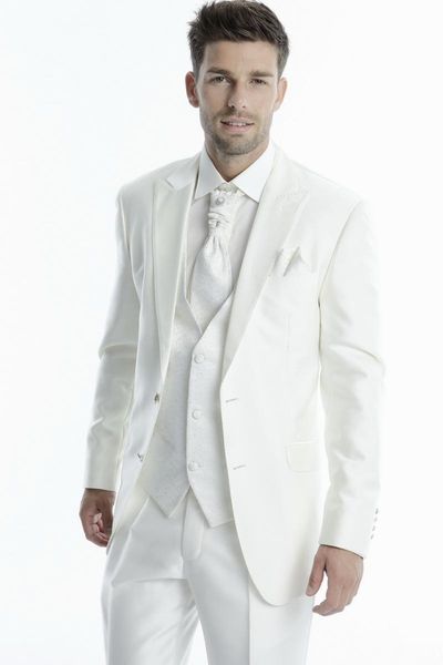 men's suits & blazers custom made white ivoly silver greygroom tuxedos groomsmen man mens wedding prom suit(jacket+pants+vest+tie), White;black
men's suits & blazers custom made white ivoly silver greygroom tuxedos groomsmen man mens wedding prom suit(jacket+pants+vest+tie), White;black