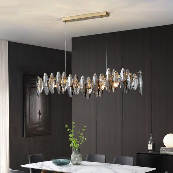 chandeliers wave design modern crystal chandelier for dining room luxury smoky gray cristal lamp brief kitchen island hanging light fixture
chandeliers wave design modern crystal chandelier for dining room luxury smoky gray cristal lamp brief kitchen island hanging light fixture