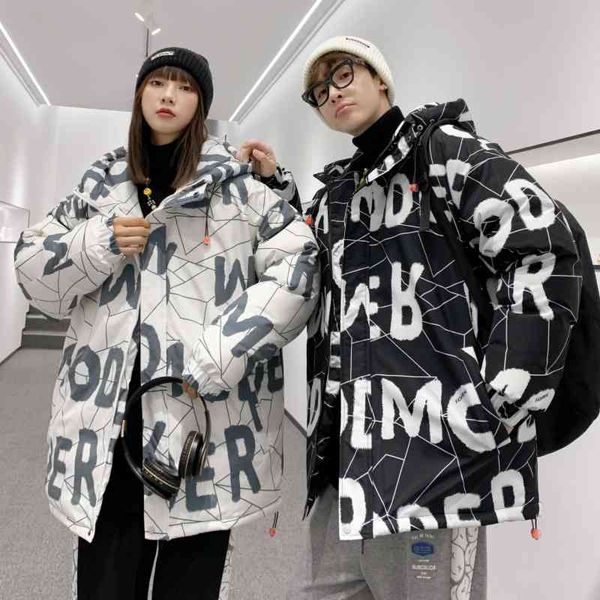 hooded letter 2021 winter down jacket men's white duck neutral fashion lovers' same style women, Black
hooded letter 2021 winter down jacket men's white duck neutral fashion lovers' same style women, Black