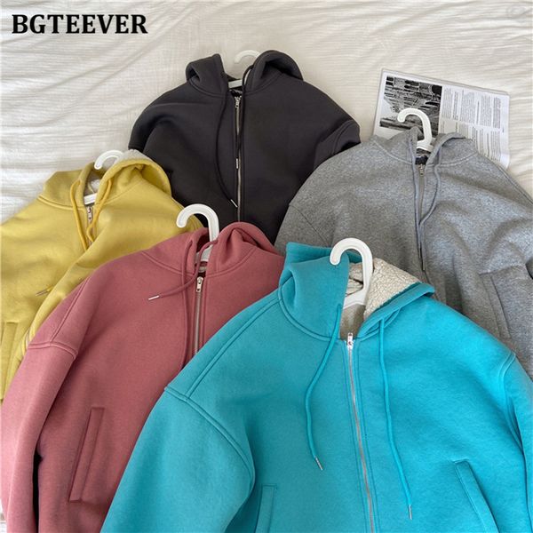 knits new fashion thicken velvet women loose sweatshirts long sleeve hooded female zipper tracksuits 2021 ladies warm coats n2vu, White
knits new fashion thicken velvet women loose sweatshirts long sleeve hooded female zipper tracksuits 2021 ladies warm coats n2vu, White