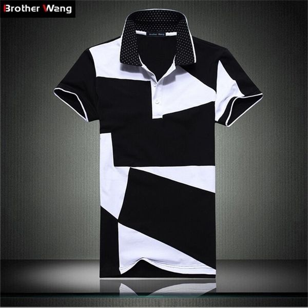 casual polo shirt male summer fashion new men's black and white stitching cotton short polo-sleeved polo shirt slim men 5xl 6xl 210329, White;black
casual polo shirt male summer fashion new men's black and white stitching cotton short polo-sleeved polo shirt slim men 5xl 6xl 210329, White;black