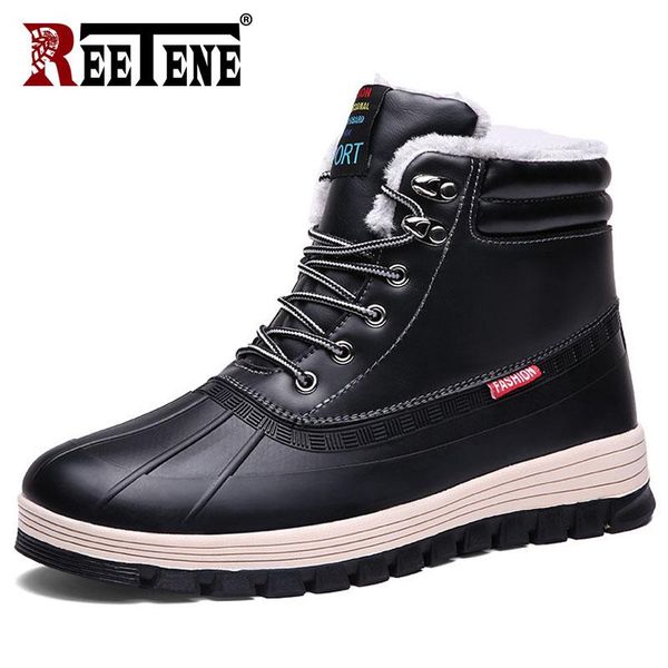 boots reetene winter leather men plus velvet warm snow lace-up work male shoes waterproof plush ankle 39-48, Black
boots reetene winter leather men plus velvet warm snow lace-up work male shoes waterproof plush ankle 39-48, Black