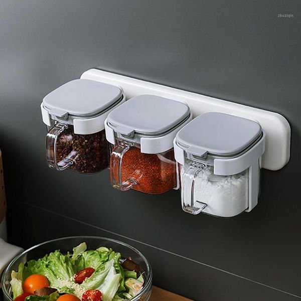storage bottles & jars wall-mounted spice rack kitchen organizer sugar bowl salt shaker seasoning container with spoons cosina supplies
storage bottles & jars wall-mounted spice rack kitchen organizer sugar bowl salt shaker seasoning container with spoons cosina supplies