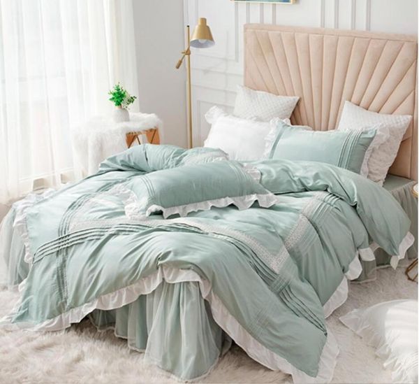 bedding sets europe luxury set sweet princess lace ruffle duvet cover bed skirt sheet cotton wedding decorative bedspread linen
bedding sets europe luxury set sweet princess lace ruffle duvet cover bed skirt sheet cotton wedding decorative bedspread linen