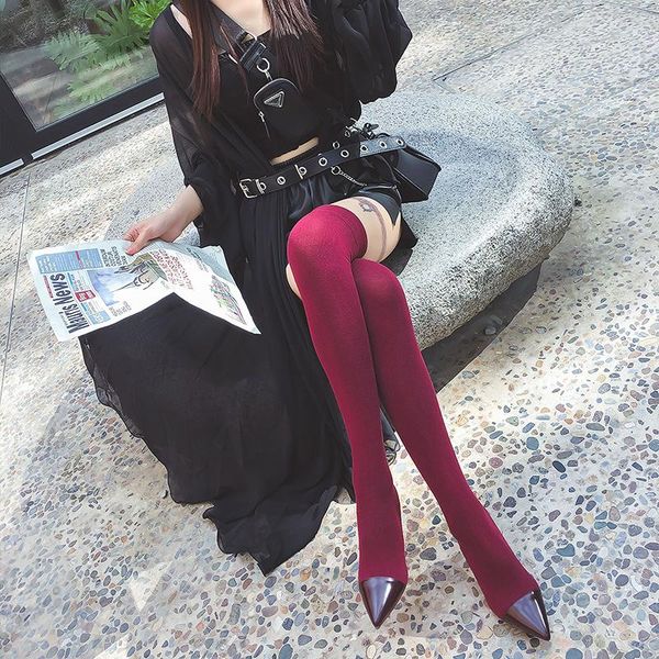 boots 3 colors women's over the knee sock 2021 autum thick heel knitting pointed toe elasitc slim botas mujer, Black
boots 3 colors women's over the knee sock 2021 autum thick heel knitting pointed toe elasitc slim botas mujer, Black