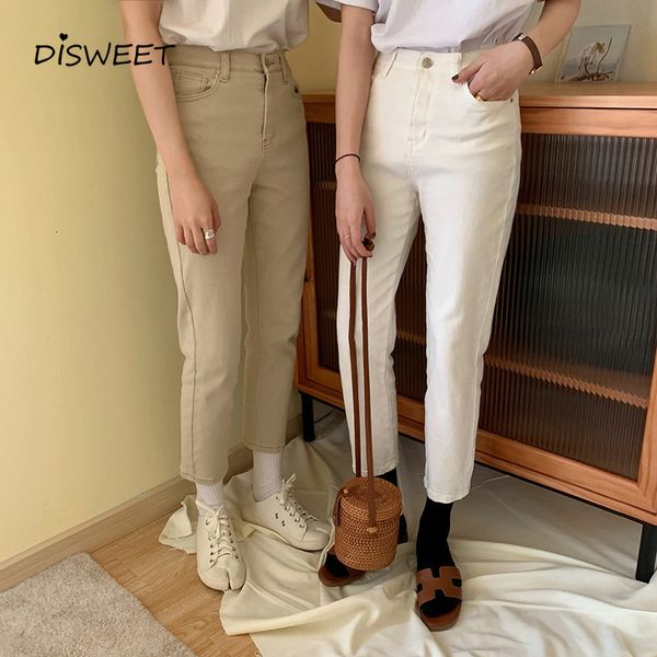 jean high waist solid woman simple stretch slim button women south korea's women's straight jeans, Blue
jean high waist solid woman simple stretch slim button women south korea's women's straight jeans, Blue