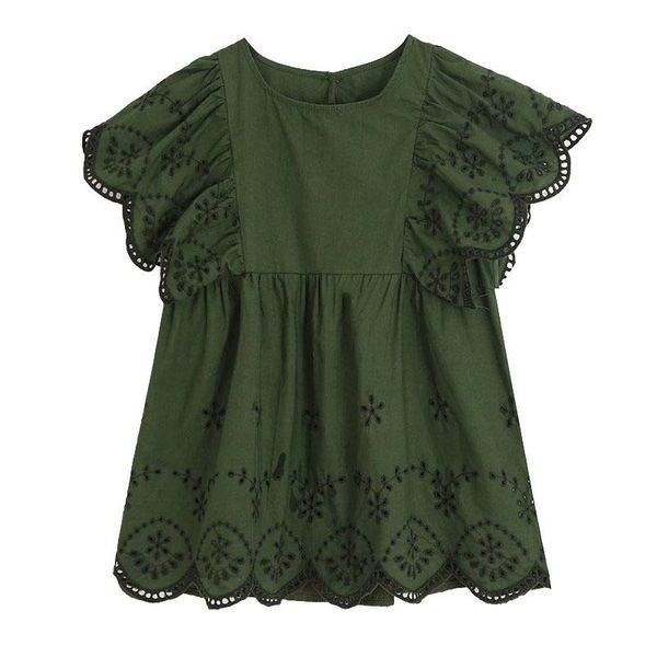 women's polos embroidery pleated blouses women sweet fashion cutwork vintage o neck short ruffled sleeve female shirts chic, White
women's polos embroidery pleated blouses women sweet fashion cutwork vintage o neck short ruffled sleeve female shirts chic, White