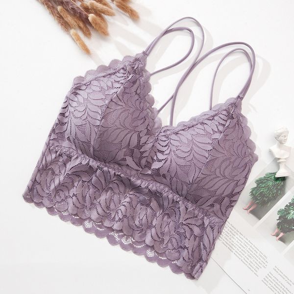 Womens Tube Top Lace Crop Top Solid Padded Bralette Sexy One-Piece Thin Lingerie, Lotus
Womens Tube Top Lace Crop Top Solid Padded Bralette Sexy One-Piece Thin Lingerie, Lotus
