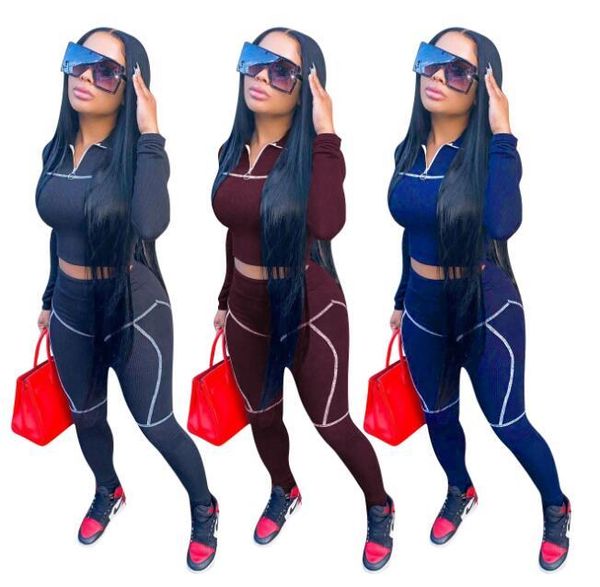 women's tracksuits activewear ribbed zipper crop legging pant sporty knitted tracksuit fitness two piece set outfits, Gray
women's tracksuits activewear ribbed zipper crop legging pant sporty knitted tracksuit fitness two piece set outfits, Gray