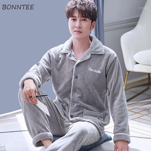 pajama sets men winter warm flannel coral fleece turn-down collar long sleeve and pants soft sleepwear home lounge wear fashion men's, Black;brown
pajama sets men winter warm flannel coral fleece turn-down collar long sleeve and pants soft sleepwear home lounge wear fashion men's, Black;brown