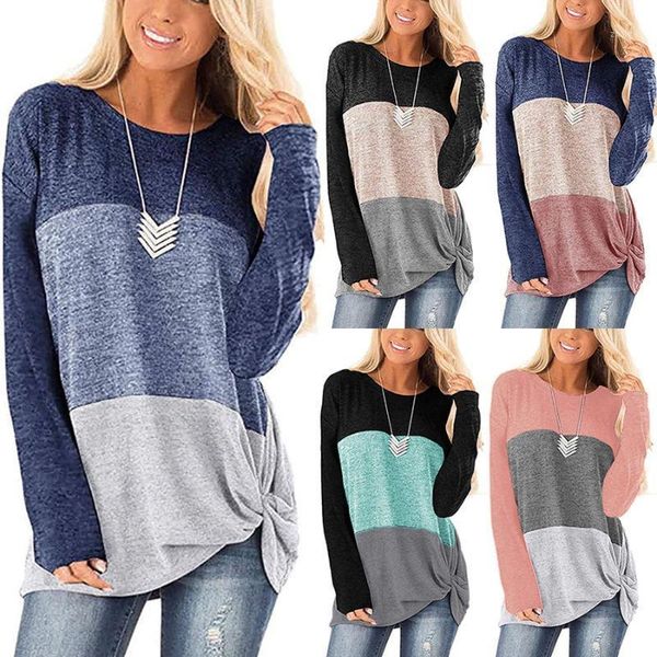 women's sweaters 2021 spring autumn t-shirt casual round neck long-sleeved pullover female loose color matching twisted top, White;black
women's sweaters 2021 spring autumn t-shirt casual round neck long-sleeved pullover female loose color matching twisted top, White;black
