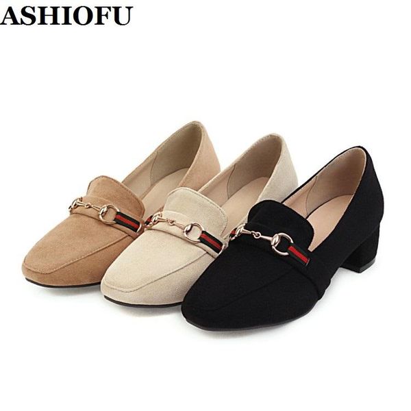 dress shoes ashiofu handmade women's chunky heels pumps party prom slip-on daily wear casual fashion court, Black
dress shoes ashiofu handmade women's chunky heels pumps party prom slip-on daily wear casual fashion court, Black